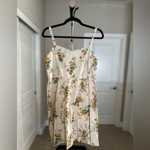 Women’s Old Navy Floral Spaghetti Strap Knee-Length Dress Size L